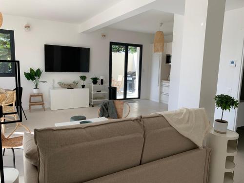 Χώρος καθιστικού στο Superbe Villa - 3 appartements distinct - 20 couchages