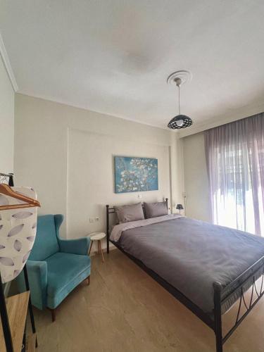 Postel nebo postele na pokoji v ubytování Sunny apartment