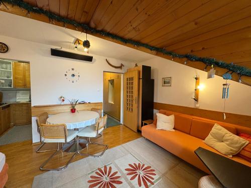 Χώρος καθιστικού στο Apartma Snežko