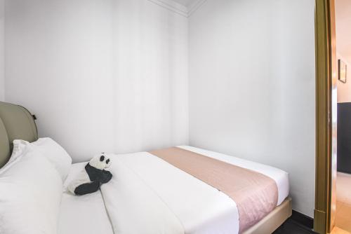 R&F Princess Cove Seine Region by FUJU with Seaview at JB City Centre#Adjacent to Singapore#5 mins walk to ClQ#Free Parking#中英文房东にあるベッド