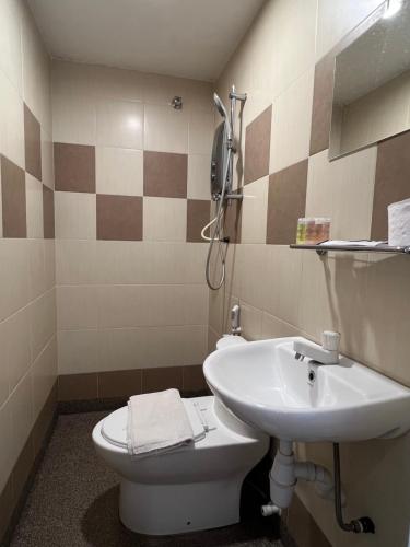 Koupelna v ubytování Hotel Miju