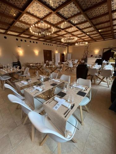 Restaurace v ubytování Tierra de Cubas