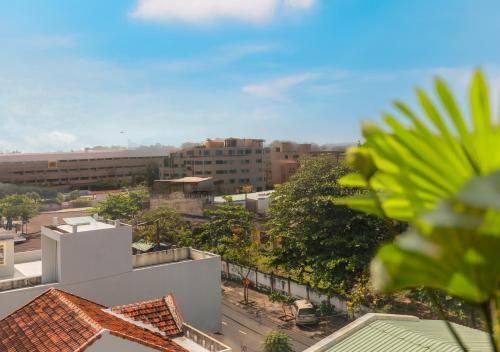 a view of a city from a building at Khách sạn gần biển Viva Tuy Hoà Phú Yên in Phường Sáu