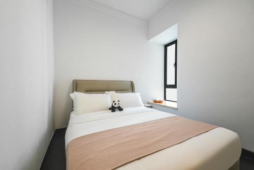R&F Princess Cove Seine Region by FUJU with Seaview at JB City Centre#Adjacent to Singapore#5 mins walk to ClQ#Free Parking#中英文房东にあるベッド