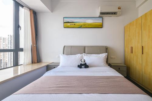 R&F Princess Cove Seine Region by FUJU with Seaview at JB City Centre#Adjacent to Singapore#5 mins walk to ClQ#Free Parking#中英文房东にあるベッド