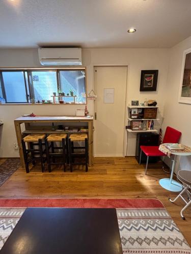 Χώρος καθιστικού στο Kanazawa Guesthouse Stella