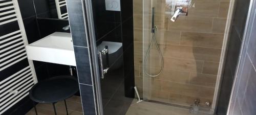 Un baño de Apartmány Včelín