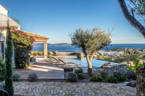 Villa Soleil d'Or, golfe de St Tropez, vue mer panoramique