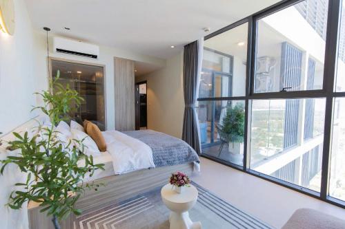 Katil atau katil-katil dalam bilik di CSJ TOWER - CSJ Apartment 5 Stars Vung Tau City - Căn Hộ CSJ 5 Sao View Biển Vũng Tàu - MINH TOẢN's Homestay