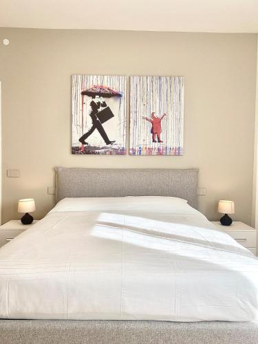 Luxury Apartment Conegliano Centroにあるベッド