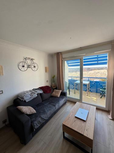 Khu vực ghế ngồi tại Appartement bord de mer