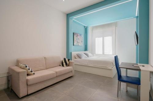 Ένα ή περισσότερα κρεβάτια σε δωμάτιο στο Suite nel Largo