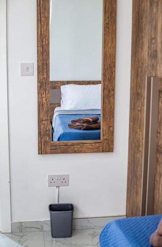 Ένα ή περισσότερα κρεβάτια σε δωμάτιο στο Apartment in Mellieha, Malta
