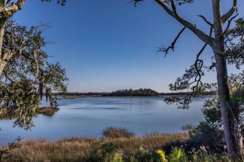 a view of a lake with trees at Dataw Island 2004 Bluff Villa in Ashdale