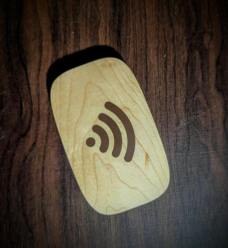 a wooden spoon with a sign on it on a table at The Zen Den in Hellertown