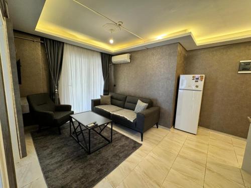 Χώρος καθιστικού στο Aslan Suit Otel