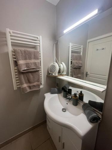 Ένα μπάνιο στο Studio cosy avec climatisation et terrasse