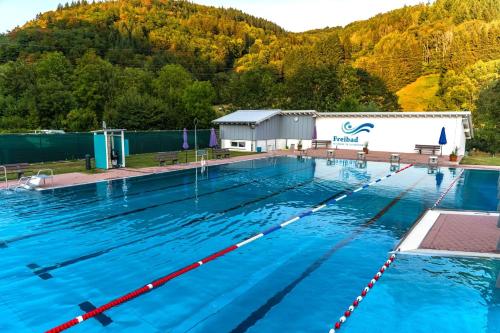 Der Swimmingpool an oder in der Nähe von Ferienwohnung Kleine Auszeit