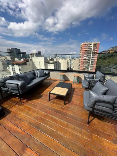 Część wypoczynkowa w obiekcie Studio moderno no Centro do RJ
