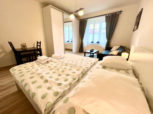 Postel nebo postele na pokoji v ubytování Central Accommodation Angel