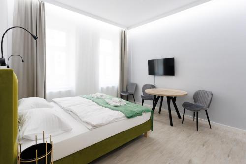 Postel nebo postele na pokoji v ubytování Apartment house in Vienna