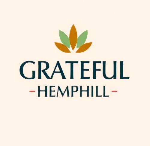 a logo for a herbal hospital with the words gratefulciplinary at Grateful Hemphill Room C in Atlanta