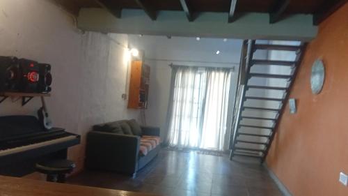 Ruang duduk di Posada Tierra Salva