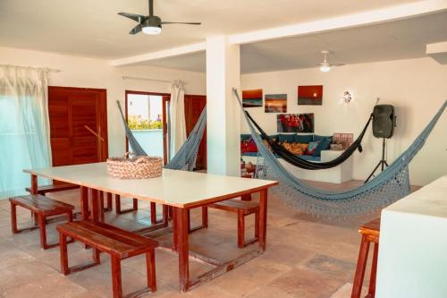 Χώρος καθιστικού στο Pousada gostoso beachouse