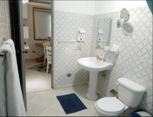 Koupelna v ubytování Hotel boutique
