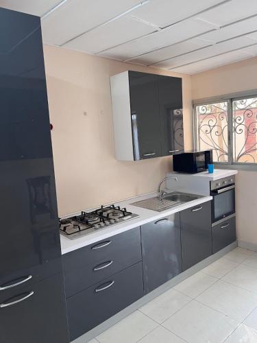Kuchyň nebo kuchyňský kout v ubytování Duplex Haut Standing ODZA