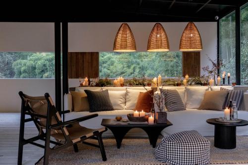 Posezení v ubytování Moganshan Yinxi 39 Boutique Homestay
