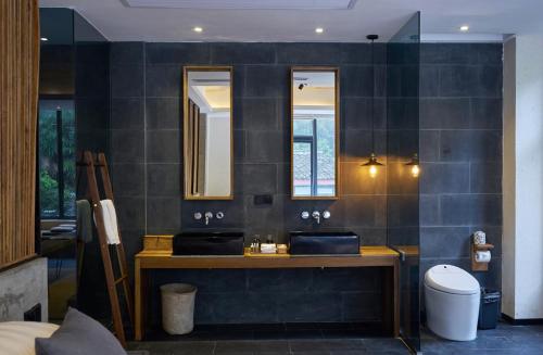 Koupelna v ubytování Moganshan Yinxi 39 Boutique Homestay