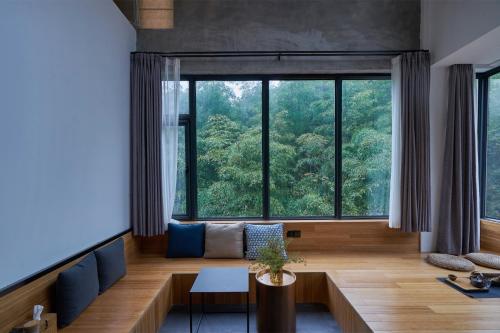 Posezení v ubytování Moganshan Yinxi 39 Boutique Homestay