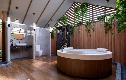 Koupelna v ubytování Bangkok Oasis Hotel