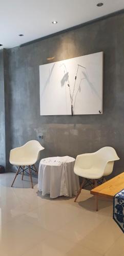 Zona de estar de Stylish Stay - Steps from Central Festival