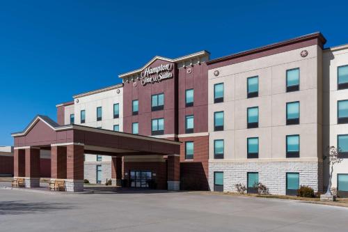 a rendering of the front of a hotel at Hampton Inn & Suites Dodge City Boot Hill Casino in Dodge City