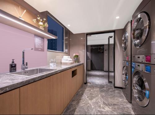 Dapur atau dapur kecil di Crystal Orange Hotel Shanghai Caohejing Yishan Road