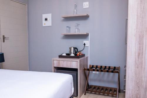 Letto o letti in una camera di The Luthe