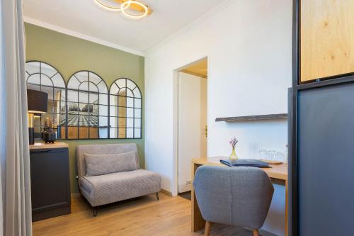 Η κουζίνα ή μικρή κουζίνα στο Hotel Schlossblick Chiemsee