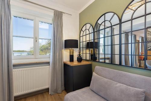 Χώρος καθιστικού στο Hotel Schlossblick Chiemsee