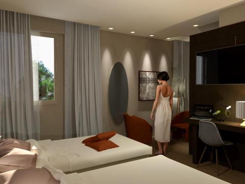 Hotel Falco D'Oro by Falco D'Oro Hotelsにあるベッド