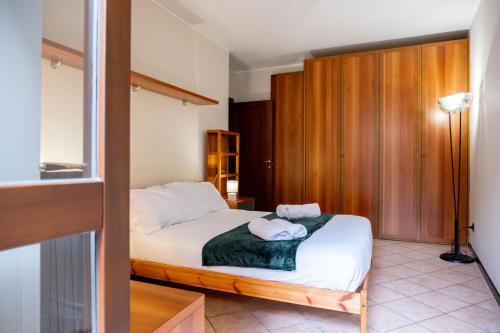Katil atau katil-katil dalam bilik di Monte Guglielmo apartment