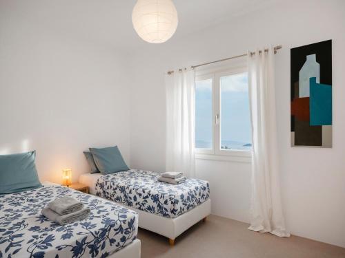 Ένα ή περισσότερα κρεβάτια σε δωμάτιο στο Villa Kairos - Just completed