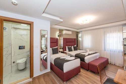 Koupelna v ubytování T-Square Residence