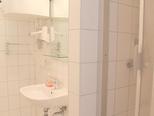 Koupelna v ubytování Hotel Ratscafe Ückeritz