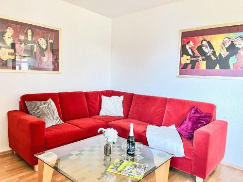 Χώρος καθιστικού στο Holiday Home De Bosrand by Interhome