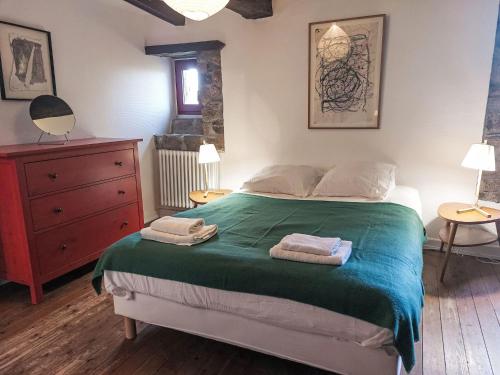 Ένα ή περισσότερα κρεβάτια σε δωμάτιο στο Holiday Home Arbenn 1 by Interhome