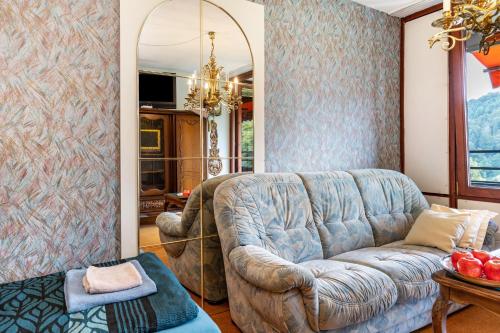 Χώρος καθιστικού στο Ferienwohnung Adrion