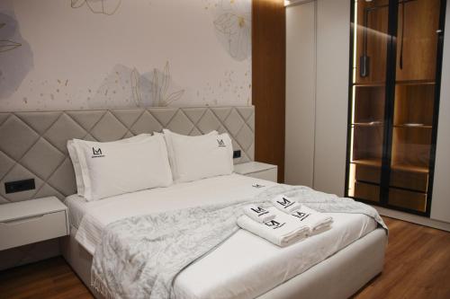 Krevet ili kreveti u jedinici u okviru objekta LM Apartments
