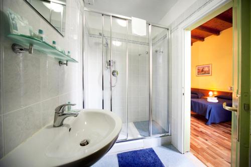Koupelna v ubytování Hotel San Lorenzo